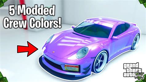 crew color codes|modded crew colors gta 5.